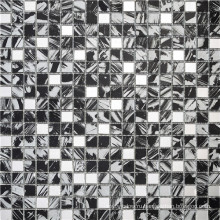 Мозаика из белого и черного хрусталя